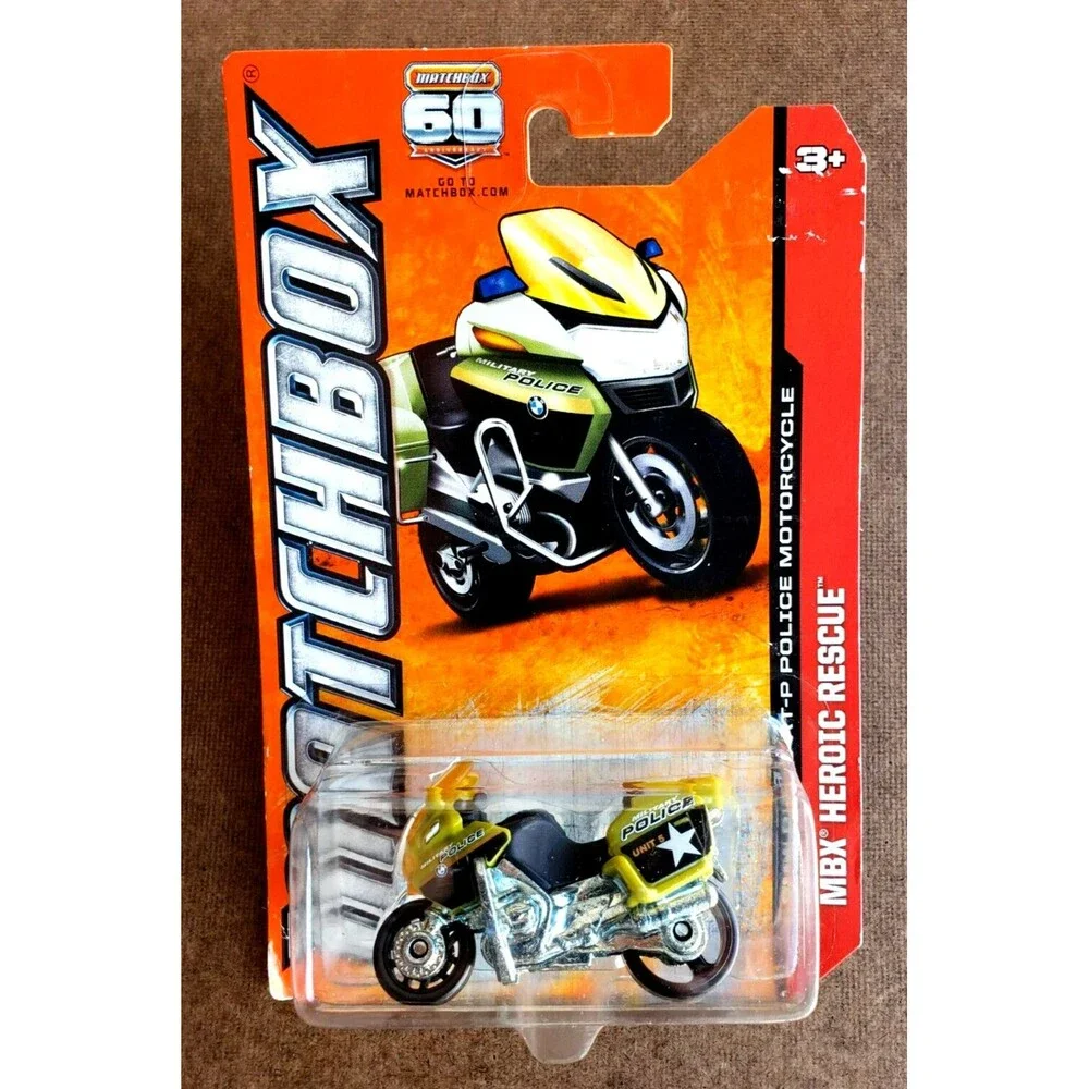 2012 Matchbox BMW R1200 RT-P Police Motorcycle Military Unit 5 & 114/120 LOT X2